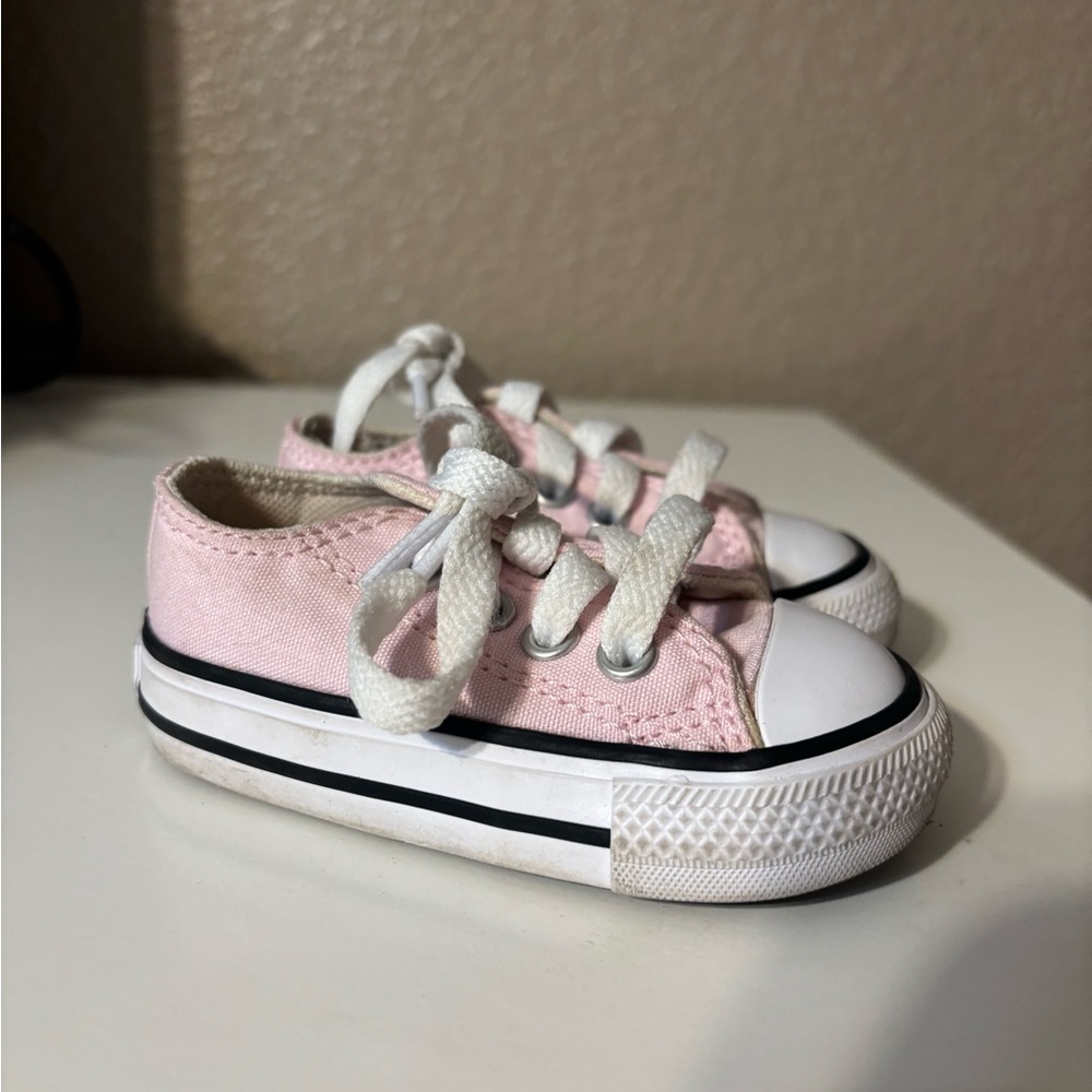 Charming Pink and White Kids Sneakers